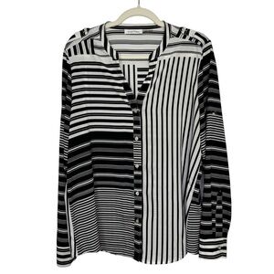 Calvin Klein Monochrome Striped Shirt size L